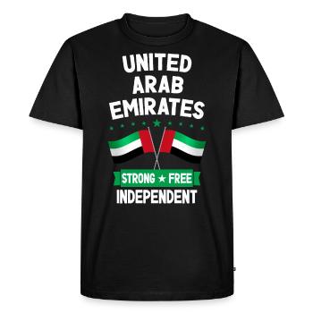 Emirats Arabes Unis - T-shirt Premium bio Homme - noir - Devant - Nico (187cm)