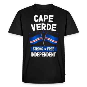 Cap Vert - T-shirt Premium bio Homme - noir - Devant - Nico (187cm)