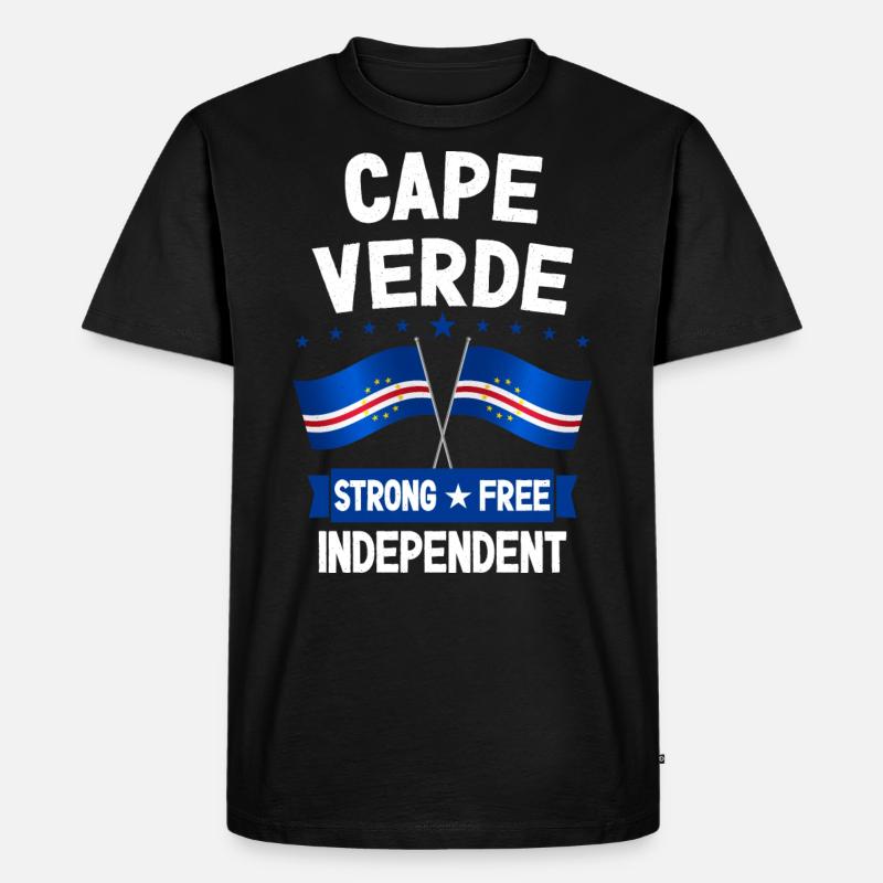Kap Verde - Männer Premium Bio T-Shirt - Schwarz