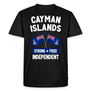 Îles Caïmans - T-shirt Premium bio Homme - noir - Devant - Nico (187cm)