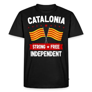 Catalogne - T-shirt Premium bio Homme - noir - Devant - Nico (187cm)