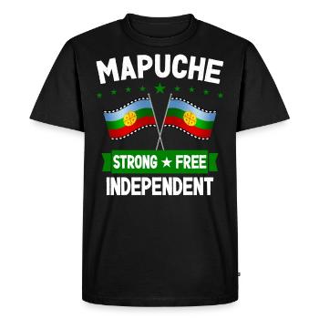 Mapuche - Men's Premium Organic T-Shirt - black - Front - Nico (187cm)