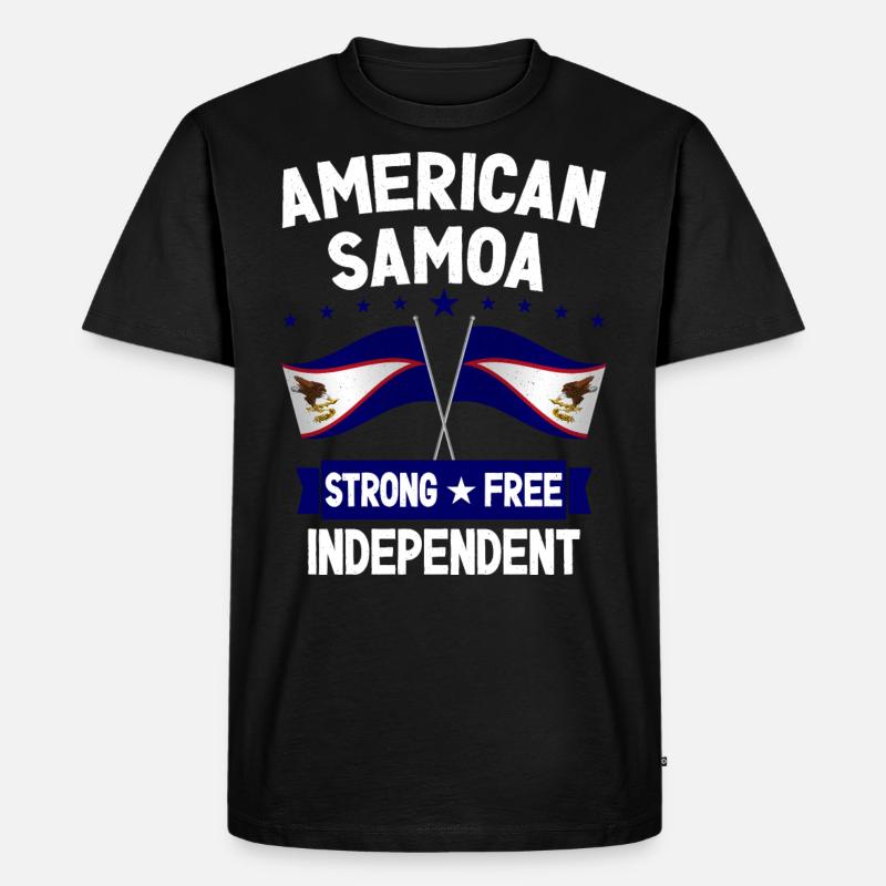 Amerikanisch-Samoa - Männer Premium Bio T-Shirt - Schwarz