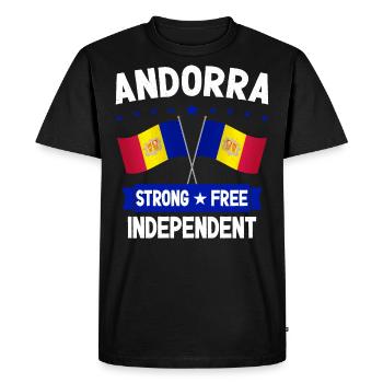 Andorra - Men's Premium Organic T-Shirt - black - Front - Nico (187cm)