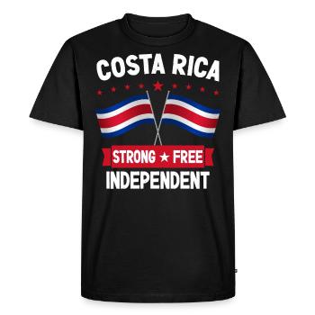 Costa Rica - T-shirt Premium bio Homme - noir - Devant - Nico (187cm)
