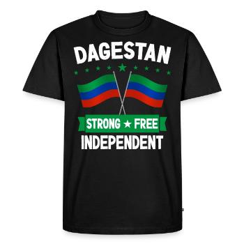 Daghestan - T-shirt Premium bio Homme - noir - Devant - Nico (187cm)