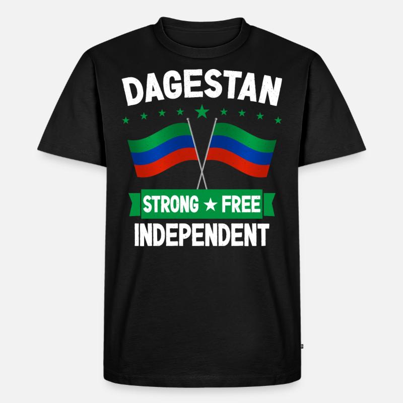Dagestan - Männer Premium Bio T-Shirt - Schwarz