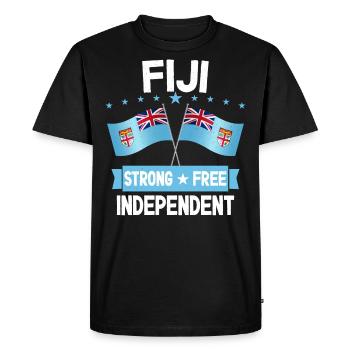 Fiji - Men's Premium Organic T-Shirt - black - Front - Nico (187cm)