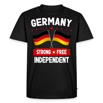 Germany - Men's Premium Organic T-Shirt - black - Front - Nico (187cm)