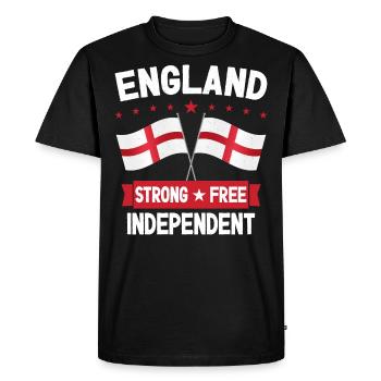 England - Men's Premium Organic T-Shirt - black - Front - Nico (187cm)