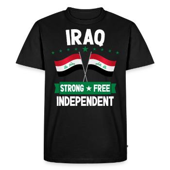 Irak - T-shirt Premium bio Homme - noir - Devant - Nico (187cm)