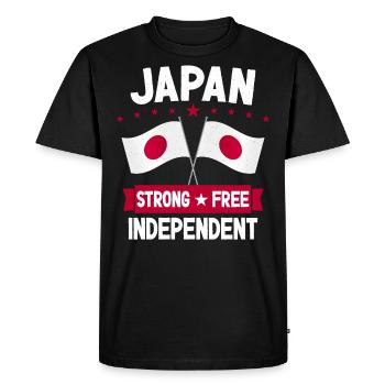 Japon - T-shirt Premium bio Homme - noir - Devant - Nico (187cm)