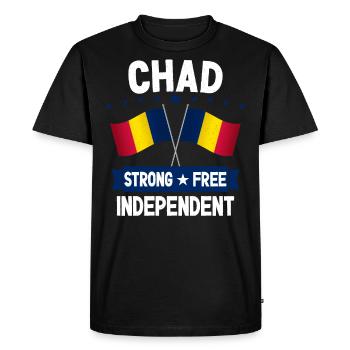 Chad - Men's Premium Organic T-Shirt - black - Front - Nico (187cm)