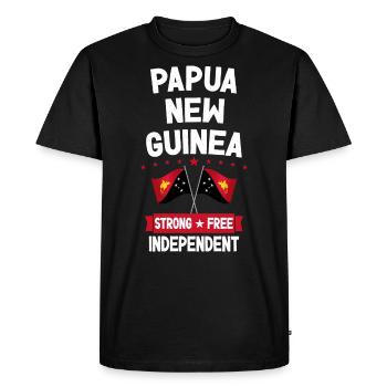 Papouasie-Nouvelle-Guinée - T-shirt Premium bio Homme - noir - Devant - Nico (187cm)