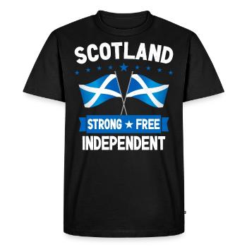 Ecosse - T-shirt Premium bio Homme - noir - Devant - Nico (187cm)