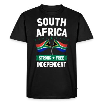 Afrique du Sud - T-shirt Premium bio Homme - noir - Devant - Nico (187cm)