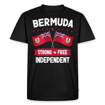 Bermudes - T-shirt Premium bio Homme - noir - Devant - Nico (187cm)