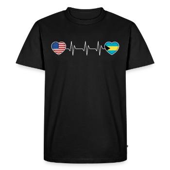 Bahamas - T-shirt Premium bio Homme - noir - Devant - Nico (187cm)