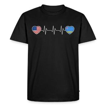 Aruba - T-shirt Premium bio Homme - noir - Devant - Nico (187cm)