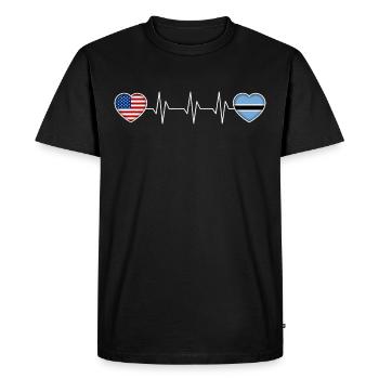 Botswana - T-shirt Premium bio Homme - noir - Devant - Nico (187cm)