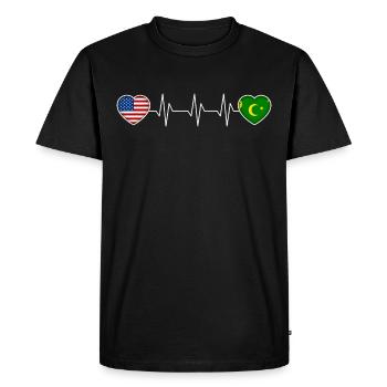 Îles Cocos - T-shirt Premium bio Homme - noir - Devant - Nico (187cm)