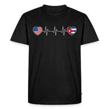 Cuba - T-shirt Premium bio Homme - noir - Devant - Nico (187cm)