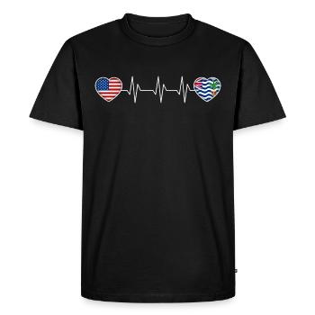Territoire britannique de l'océan Indien - T-shirt Premium bio Homme - noir - Devant - Nico (187cm)