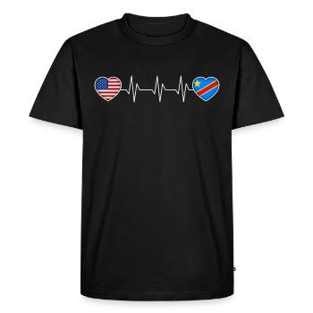 Democratic Republic of the Congo - Men's Premium Organic T-Shirt - black - Front - Nico (187cm)