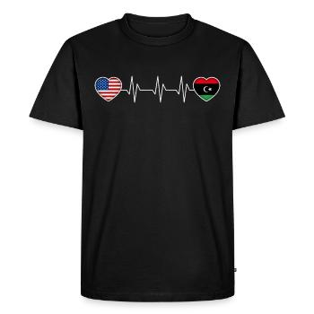 Libya - Men's Premium Organic T-Shirt - black - Front - Nico (187cm)