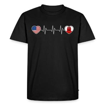 Gibraltar - T-shirt Premium bio Homme - noir - Devant - Nico (187cm)