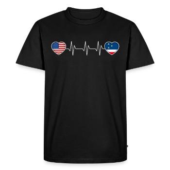 Gagauzia - T-shirt Premium bio Homme - noir - Devant - Nico (187cm)