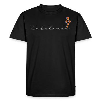 Catalogne - T-shirt Premium bio Homme - noir - Devant - Nico (187cm)