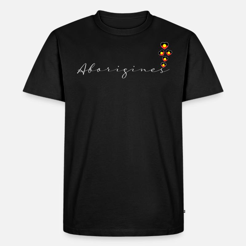 Aborigines - Männer Premium Bio T-Shirt - Schwarz