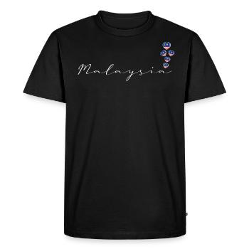 Malaisie - T-shirt Premium bio Homme - noir - Devant - Nico (187cm)