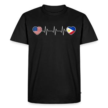 Philippines - Men's Premium Organic T-Shirt - black - Front - Nico (187cm)