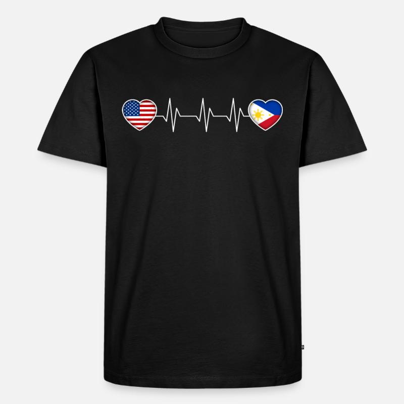 Philippinen - Männer Premium Bio T-Shirt - Schwarz
