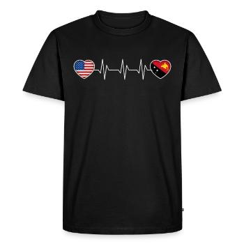 Papouasie-Nouvelle-Guinée - T-shirt Premium bio Homme - noir - Devant - Nico (187cm)