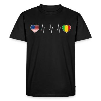 Mali - T-shirt Premium bio Homme - noir - Devant - Nico (187cm)