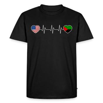 Martinique - Men's Premium Organic T-Shirt - black - Front - Nico (187cm)