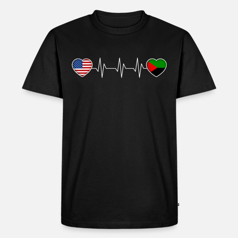 Martinique - Männer Premium Bio T-Shirt - Schwarz