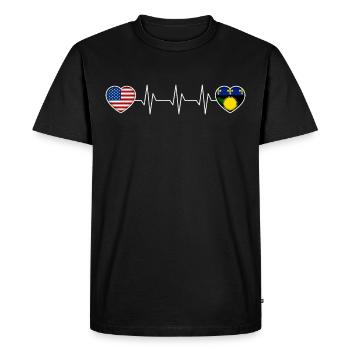 Guadeloupe - T-shirt Premium bio Homme - noir - Devant - Nico (187cm)