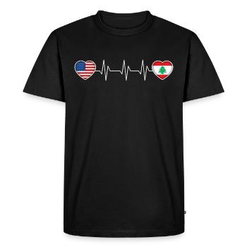 Lebanon - Men's Premium Organic T-Shirt - black - Front - Nico (187cm)