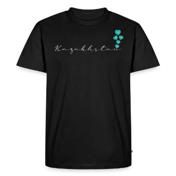 Kazakhstan - T-shirt Premium bio Homme - noir - Devant - Nico (187cm)