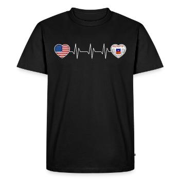 Mayotte - Men's Premium Organic T-Shirt - black - Front - Nico (187cm)