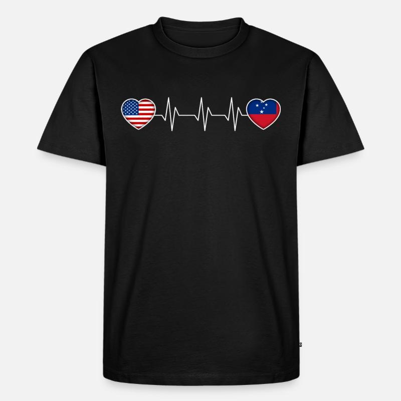 Samoa - Männer Premium Bio T-Shirt - Schwarz