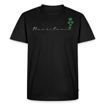 Mauritanie - T-shirt Premium bio Homme - noir - Devant - Nico (187cm)