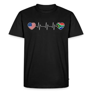 Afrique du Sud - T-shirt Premium bio Homme - noir - Devant - Nico (187cm)