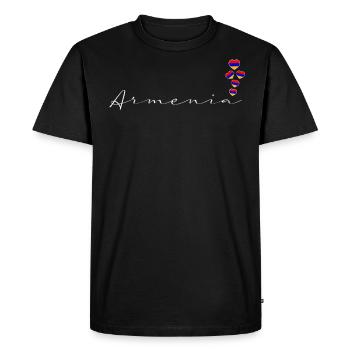 Arménie - T-shirt Premium bio Homme - noir - Devant - Nico (187cm)