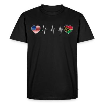 Vanuatu - T-shirt Premium bio Homme - noir - Devant - Nico (187cm)