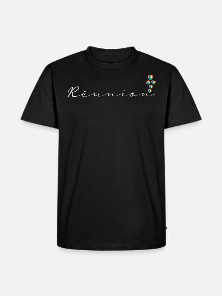 Réunion - Men's Premium Organic T-Shirt - black